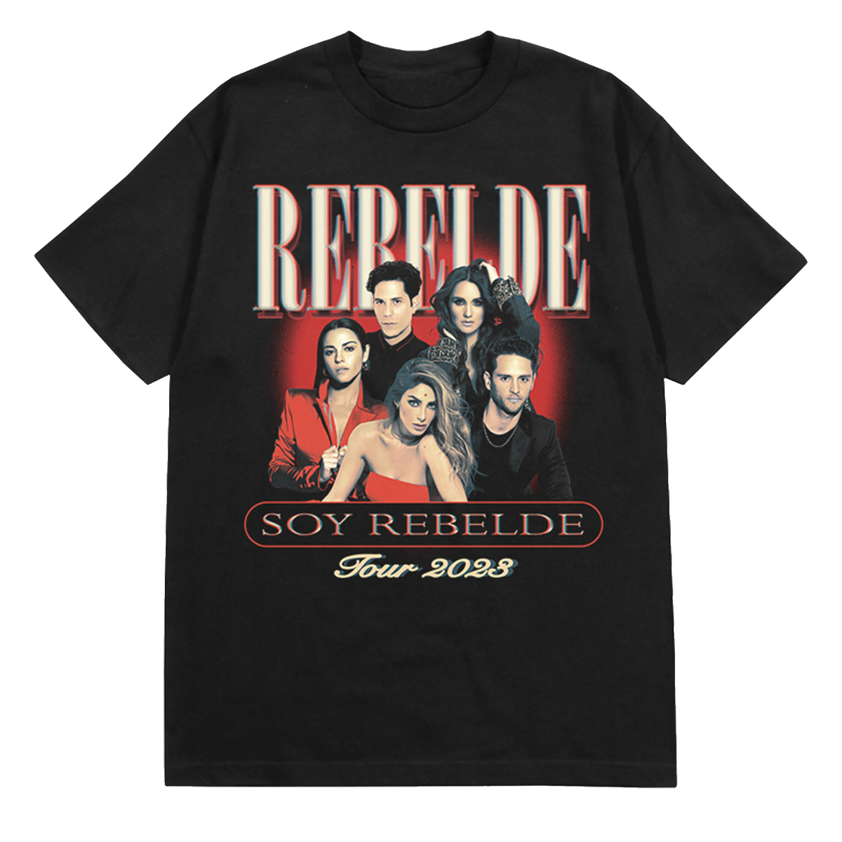 Soy Rebelde Group Photo Tee - Black